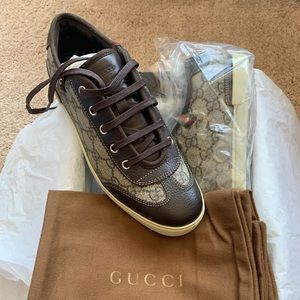 Gucci Beige Ebon Sneaker, size 36.5 (6 1/2) Women